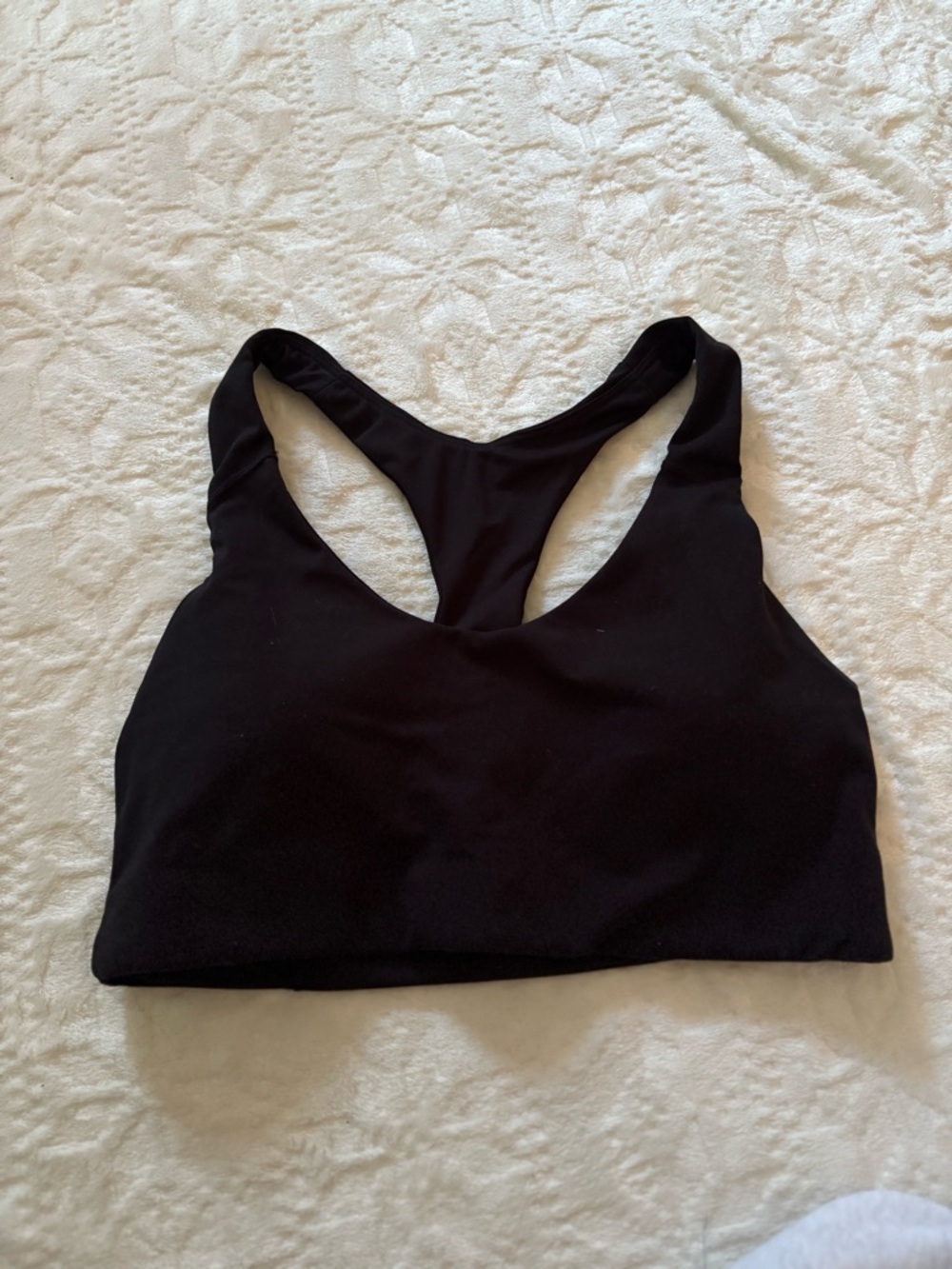 Black Racerback Sports Bra